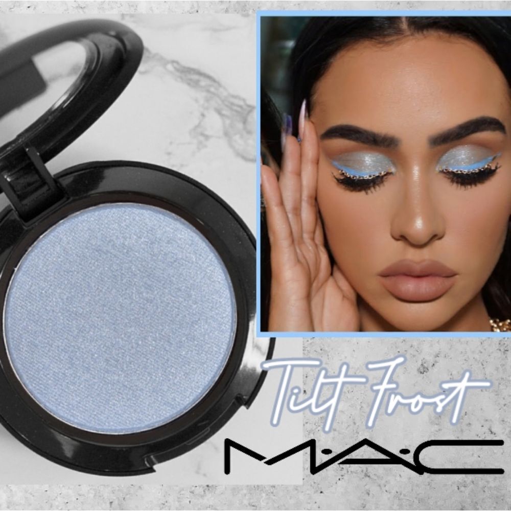 MAC Frost Finish Eyeshadow in Tilt (Cinderella Blue Shimmer W/Silver Undertone)